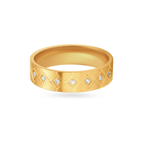 Textured Gold Finger Band