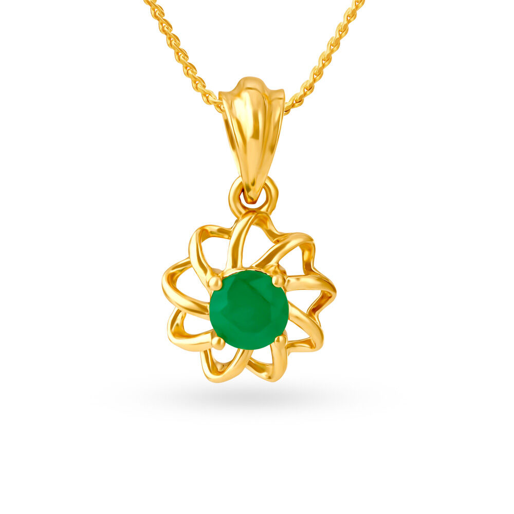 Stacia Emerald Pendant