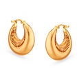 Opulent Gold Hoop Earrings,,hi-res image number null