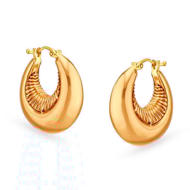 Opulent Gold Hoop Earrings,,hi-res image number null