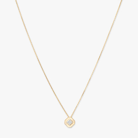 Aurora Glow Diamond Pendant with Chain