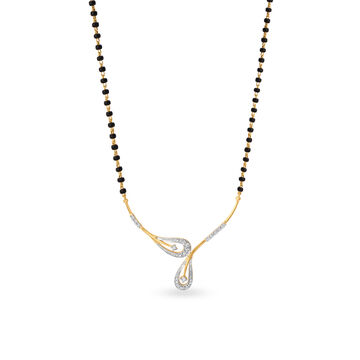 Infinity Swirls Diamond Mangalsutra