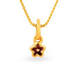 Star Pattern Gold Pendant,,hi-res image number null