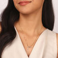 Lunar Arcs 14Kt Gold Pendant with Chain,,hi-res image number null