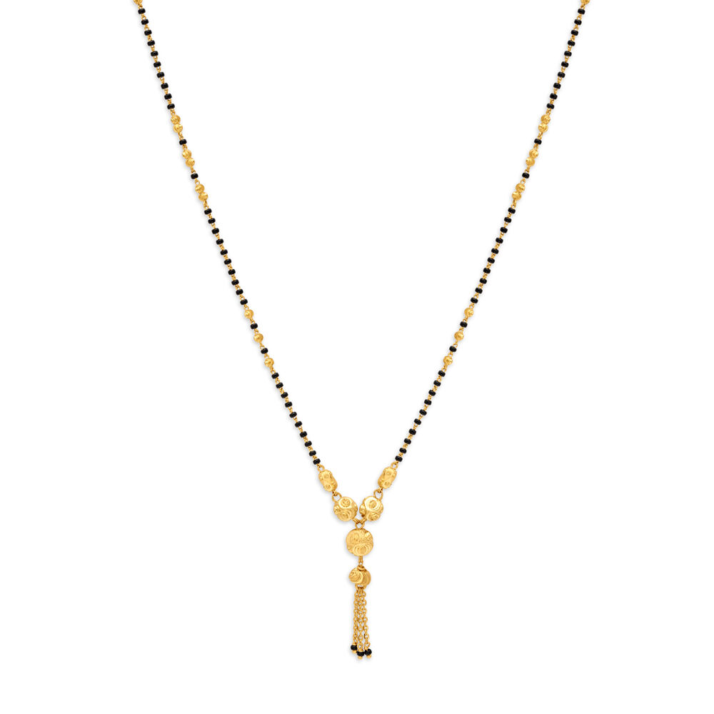 Gold mangalsutra below 15000 sale