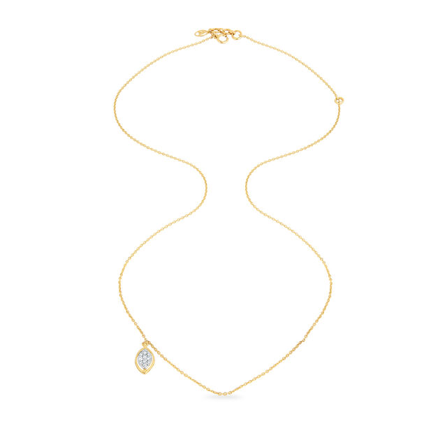 14KT Yellow Gold My Embrace Diamond Pendant With Chain,,hi-res image number null