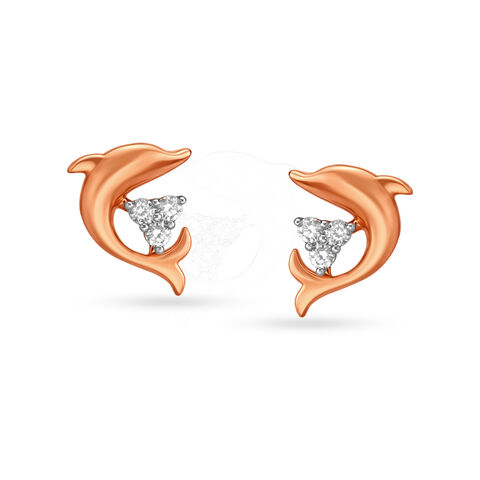 Dolphin Stud Earrings for Kids