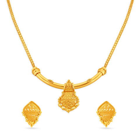 Yellow Gold Necklace Set