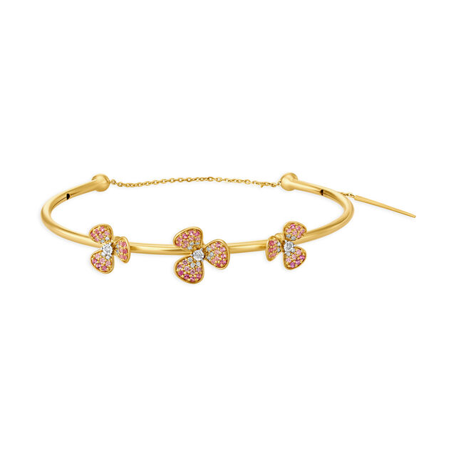 14KT Yellow Gold A Bangle That Carries The Colours Of Spring,,hi-res image number null