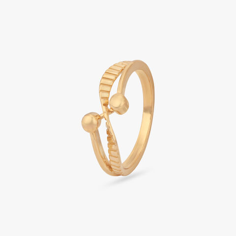 Interwoven Twist Gold Ring