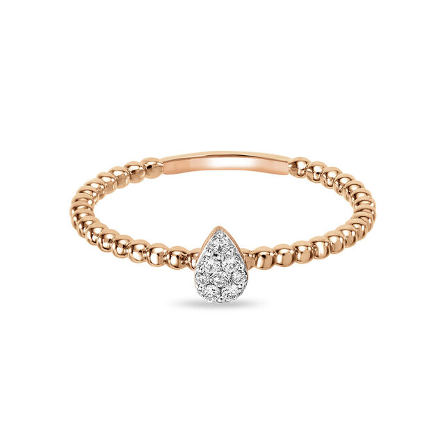 14 KT Rose Gold Dainty Ring,,hi-res image number null