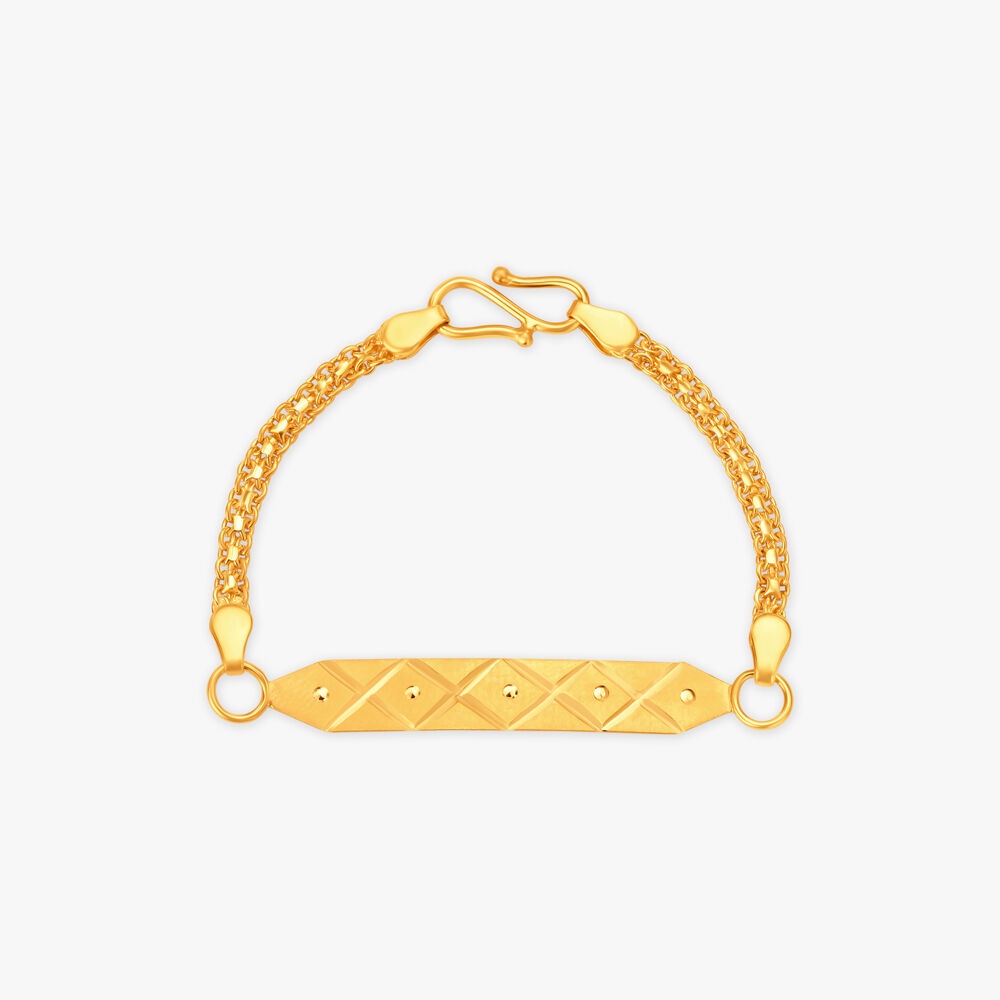 Flutter Personalised Kids' Gold Bracelet | Gold Engraving | CaratLane