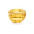 Line Carved Pattern Gold Finger Ring For Men,,hi-res image number null
