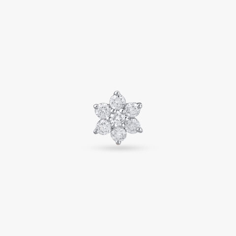 Petal Sparkle Diamond Nose Pin