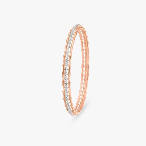 Glistening Orbicular Diamond Bangle