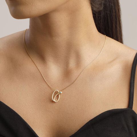 Verdant Serpent Gold Pendant