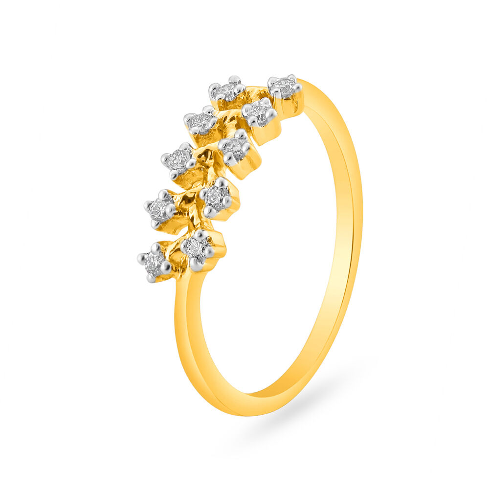 18 karat sales gold ring tanishq