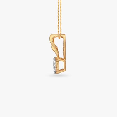 Interlock Glow Diamond Pendant