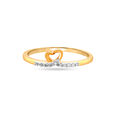 14 KT Yellow Gold Unique Relationships Diamond Ring,,hi-res image number null