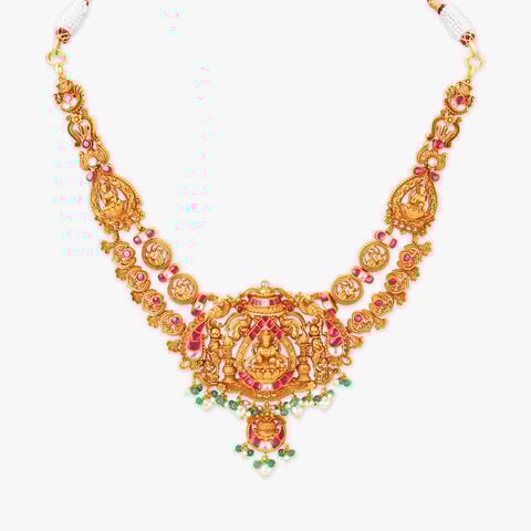 Vara Mahalakshmi Grandeur Gold Necklace Set