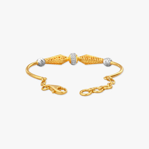 Playful Elegance Gold Bangle For Kids