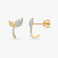 Ethereal Leafy Diamond Stud Earrings,,hi-res image number null