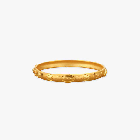 Little Hearts Gold Bangle for Kids
