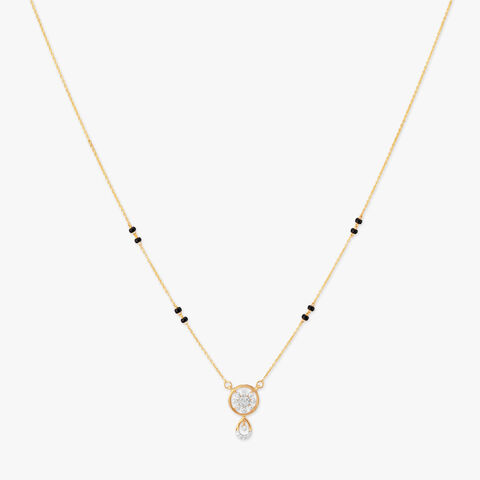 Orbit Bloom Diamond Mangalsutra