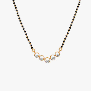 Radial Shimmer Diamond Mangalsutra