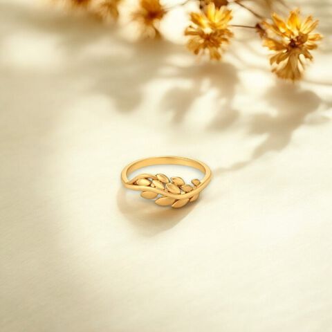 Surreal Leaf Ring