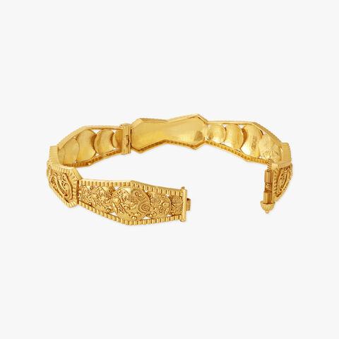 Stepwell Artistry Gold Bangles