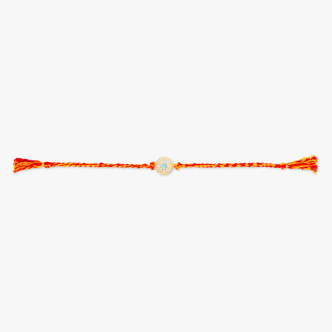Halo Petal Silver Rakhi