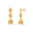 Multi Layer Gold Jhumka Earrings,,hi-res image number null