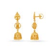 Multi Layer Gold Jhumka Earrings,,hi-res image number null