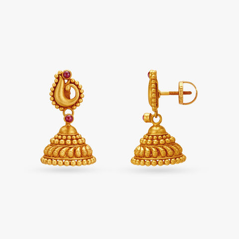 Charming Peacock Jhumkas