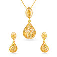 Elegant Teardrop Pendant Set,,hi-res image number null