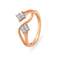 Elegant Rose Gold and Diamond Ring,,hi-res image number null