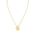 Laxmi Feet Gold Pendant with Chain for Kids,,hi-res image number null