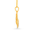 Contemporary Mango Shaped Gold Pendant,,hi-res image number null