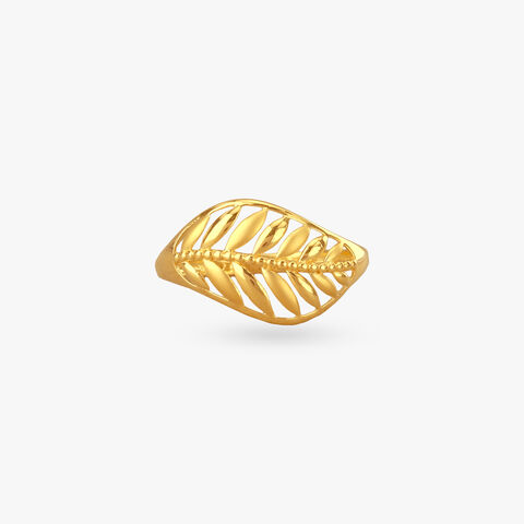 Fern Whisper Gold Ring