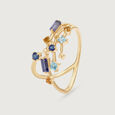 Nebula's Glow Blue Topaz 14KT Finger Ring,,hi-res image number null