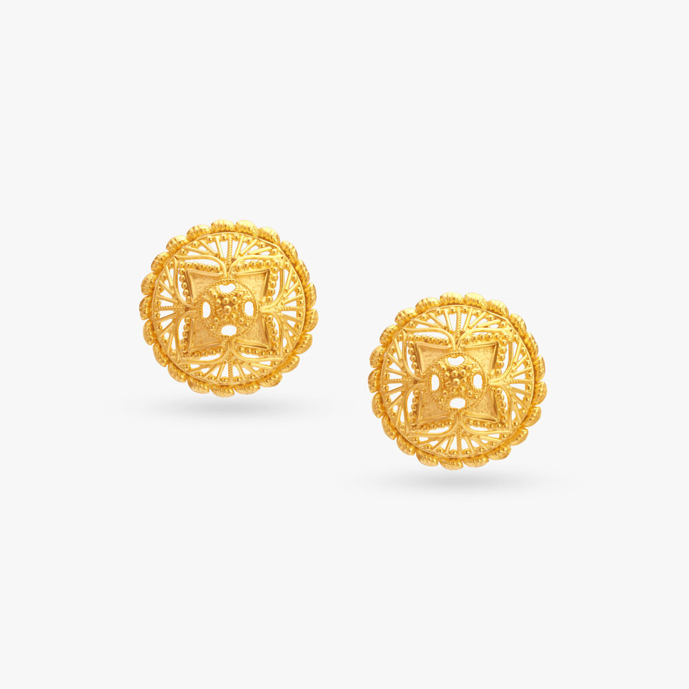 Traditional Earrings Latest Traditional Gold Earrings Tanishq