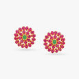 Monumental Gold Stud Earrings,,hi-res image number null