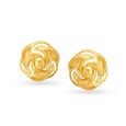 Hypnotic Gold Stud Earrings,,hi-res image number null