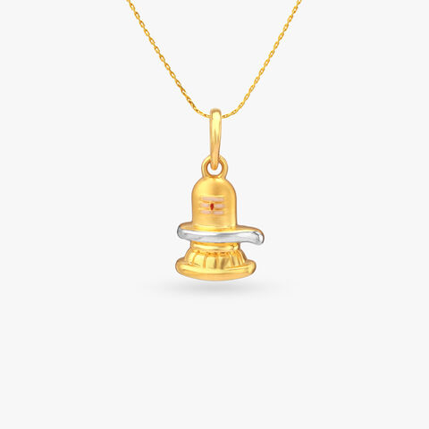 Sacred Shivling Gold Pendant