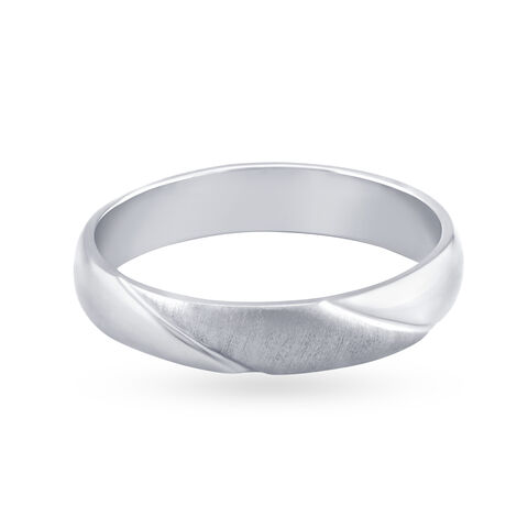 Sublime Textured Platinum Ring
