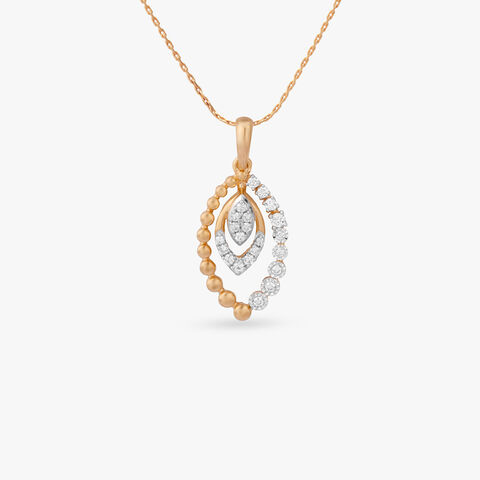 Luminous Layers Diamond Pendant and Earrings Set