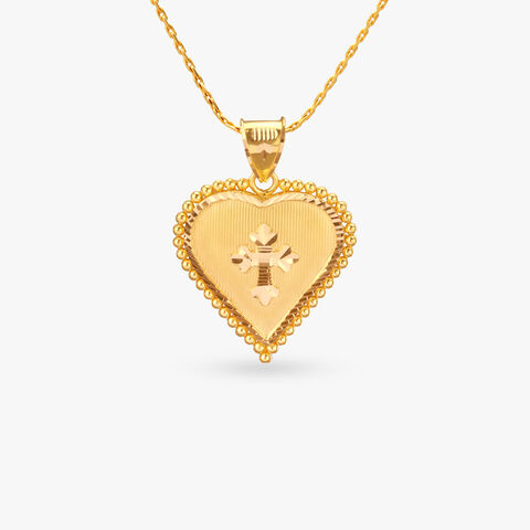 Sunlit Grace Gold Pendant