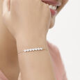 14 KT Yellow Gold Moon Diamond Bracelet,,hi-res image number null