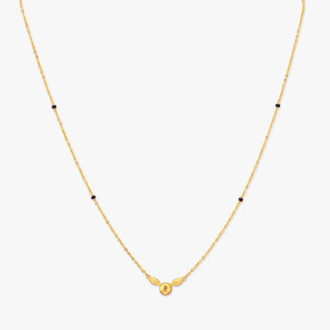 Feather Arc Gold Mangalsutra